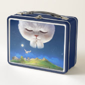 Dreamy Night Sky mit Cat Metall Brotdose (Vorderseite)