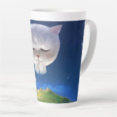 Dreamy Night Sky mit Cat Milchtasse (Rechte Ecke)