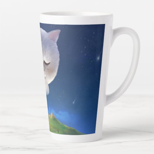 Dreamy Night Sky mit Cat Milchtasse (Rechts)