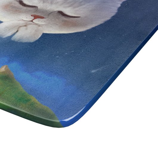 Dreamy Night Sky mit Cat Schneidebrett (Ecke)