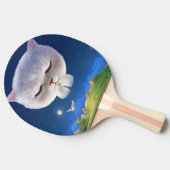Dreamy Night Sky mit Cat Tischtennis Schläger (Seitenansicht)