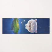 Dreamy Night Sky mit Cat Yogamatte (Vorderseite (Horizontal))