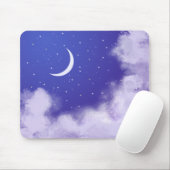 Dreamy Night Sky mit Crescent Moon Mousepad (Mit Mouse)
