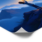 Dreamy Night Sky Star Kindergarten Kunst, Dichtung Poster (Ecke)