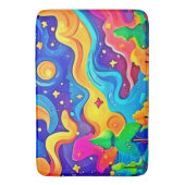 Dreamy Night: Starry Landscape Badematte (Vorderseite Vertikal)