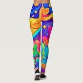 Dreamy Night: Starry Landscape Leggings (Rückseite)