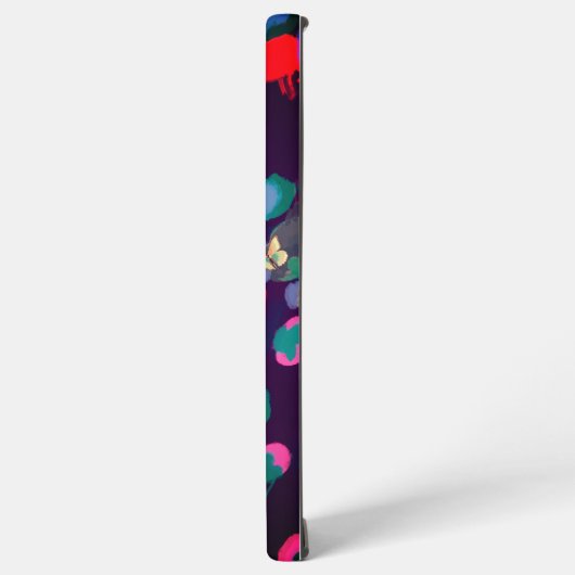 Dreamy Night Walk - Abstrakte Kunst Samsung Galaxy Hülle (Linke Seite)