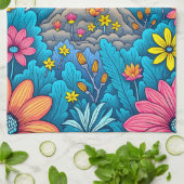 Dreamy Nighttime Forest Geschirrtuch (Gefaltet)