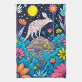 Dreamy Nighttime Forest Geschirrtuch (Vertikal)