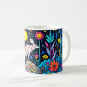 Dreamy Nighttime Forest Kaffeetasse (VorderseiteRechts)
