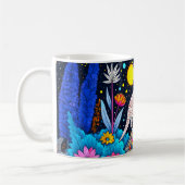 Dreamy Nighttime Forest Kaffeetasse (Links)