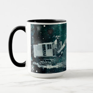 Dreamy Northwest Shovel Heavy Equipment Winter Tasse
