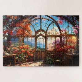 Dreamy Observatory überwuchert mit Blume Puzzle
