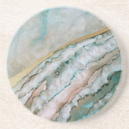 Dreamy Ocean Inspiriert Ink Design Getränkeuntersetzer