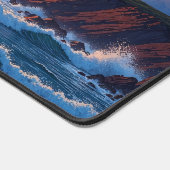 Dreamy Ocean Sunset Cumulus Clouds Coastal Scenery Schreibtischunterlage (Ecke)