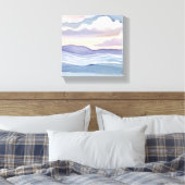Dreamy Ocean Waves | Aquarell Leinwanddruck (Insitu (Schlafzimmer))