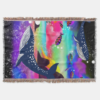 Dreamy Ocean Whales - farbenprächtiges Meeresleben Decke