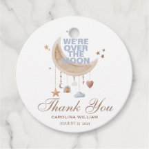 Dreamy Over the Moon Blue Babydusche