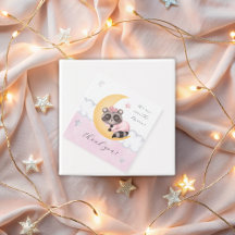 Dreamy Over the Moon Raccoon Baby Shower Vielen Da