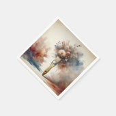 Dreamy Paintbrush Blume Bunch Serviette (Ecke)