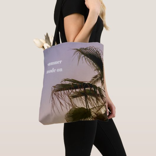Dreamy Palm Tree Pastel Sunset Aesthetic Tasche (Von Nahem)