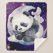 Dreamy Panda auf dem Mond Sherpadecke (Vorderseite)