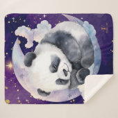 Dreamy Panda auf dem Mond Sherpadecke (Vorderseite (Horizontal))
