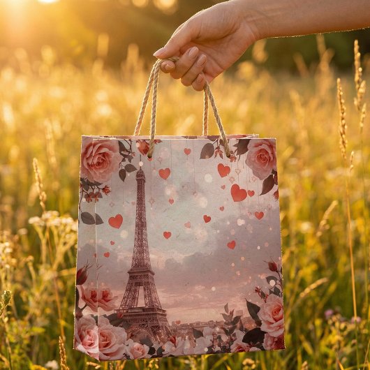 Dreamy Paris Romance: Eiffel Tower Große Geschenktüte