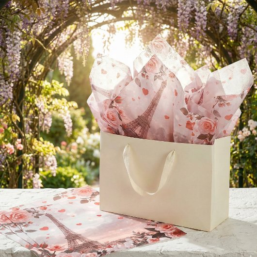 Dreamy Paris Romance: Eiffel Tower Seidenpapier