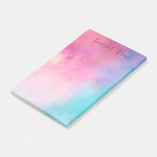 Dreamy Pastel Abstrakt Post-it Klebezettel (angewinkelt)