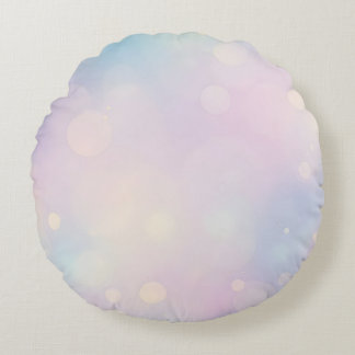 Dreamy Pastel Bokeh Hintergrund Rundes Kissen