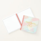 Dreamy Pastel Brushstrokes Persönliches Sketchbook Notizblock (Innenseite)