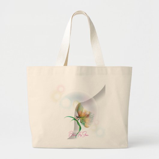 Dreamy Pastel Butterfly Abstrakter Totbeutel Jumbo Stoffbeutel (Vorne)