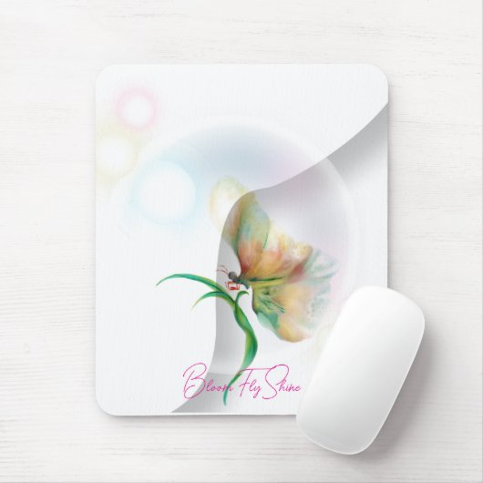 Dreamy Pastel Butterfly-Mauspad Mousepad (Mit Mouse)