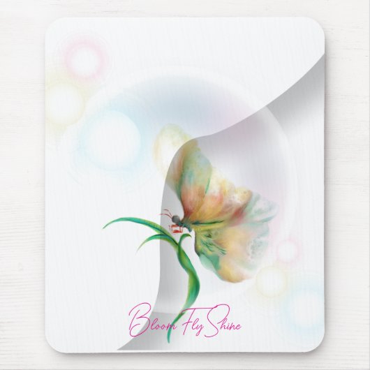 Dreamy Pastel Butterfly-Mauspad Mousepad (Vorne)