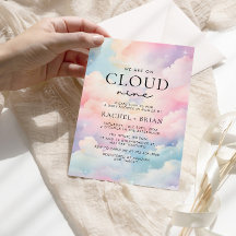 Dreamy Pastel Cloud Nine Baby Dusche