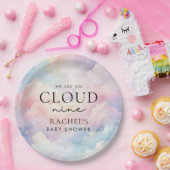 Dreamy Pastel Cloud Nine Baby Dusche Pappteller (Party)