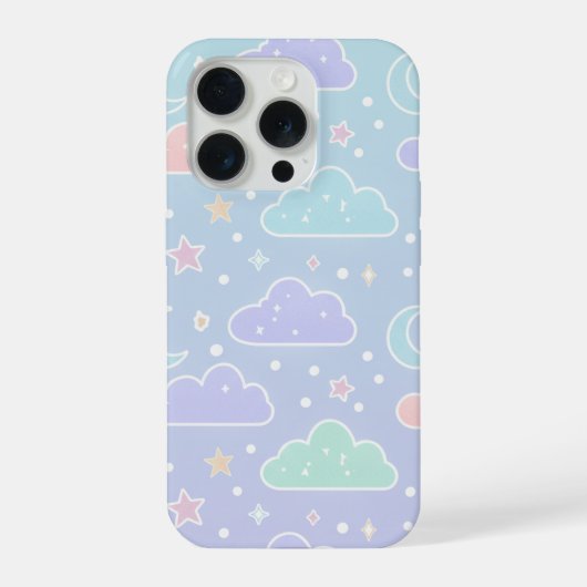 Dreamy Pastel Clouds Phone Case iPhone Hülle (Rückseite)