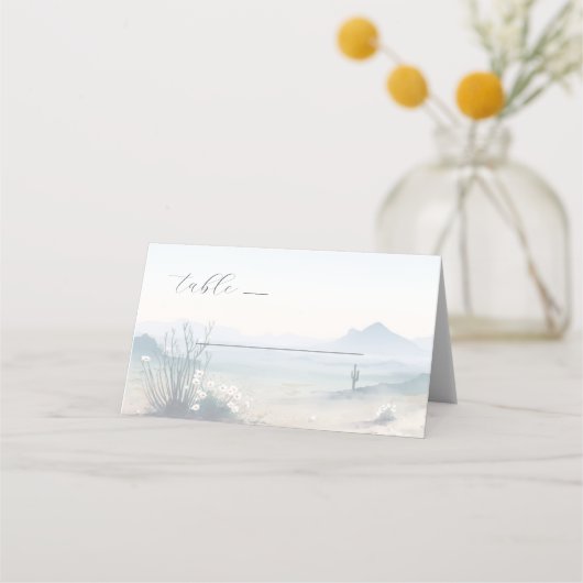 Dreamy Pastel Desert Landscape Platzkarte (Vorderseite)