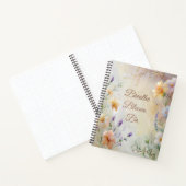 Dreamy Pastel Floral w/Modern Elegantes Script Notizblock (Innenseite)