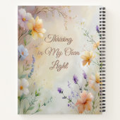 Dreamy Pastel Floral w/Modern Elegantes Script Notizblock (Rückseite)
