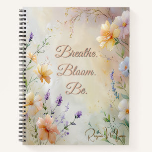 Dreamy Pastel Floral w/Modern Elegantes Script Notizblock