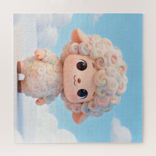 Dreamy Pastel Lamb Puzzle (Horizontal)