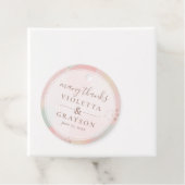 Dreamy Pastel Modern Art Wedding Geschenkanhänger (Beispiel)