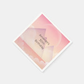 Dreamy Pastel Mountain Landschaft Geburtstag Serviette (Ecke)