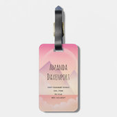 Dreamy Pastel Mountain Landschaft Gepäckanhänger (Rückseite vertikal)