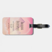 Dreamy Pastel Mountain Landschaft Gepäckanhänger (Rückseite horizontal)