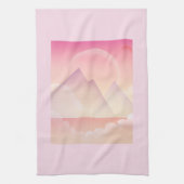 Dreamy Pastel Mountain Landschaft Geschirrtuch (Vertikal)
