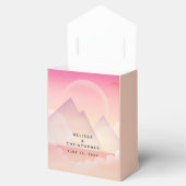 Dreamy Pastel Mountain Landschaft Hochzeit Geschenkschachtel (Geöffnet)