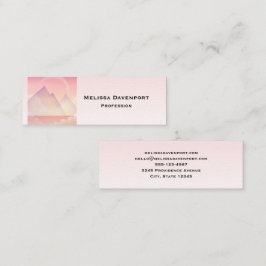 Dreamy Pastel Mountain Landschaft Mini Visitenkarte